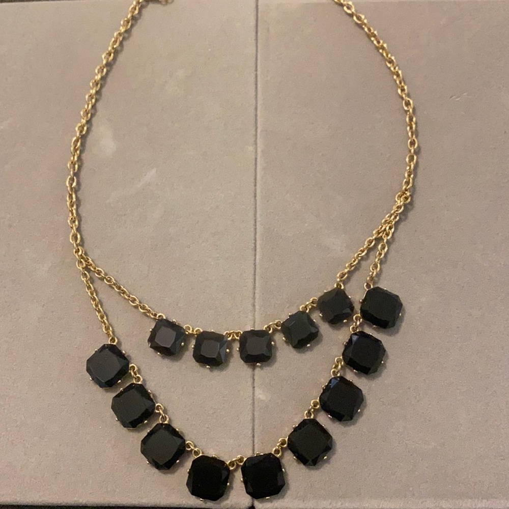 Black/gold necklace